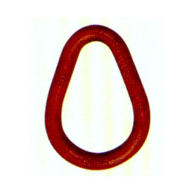 Weldless Pear Shaped Link, Painted Red